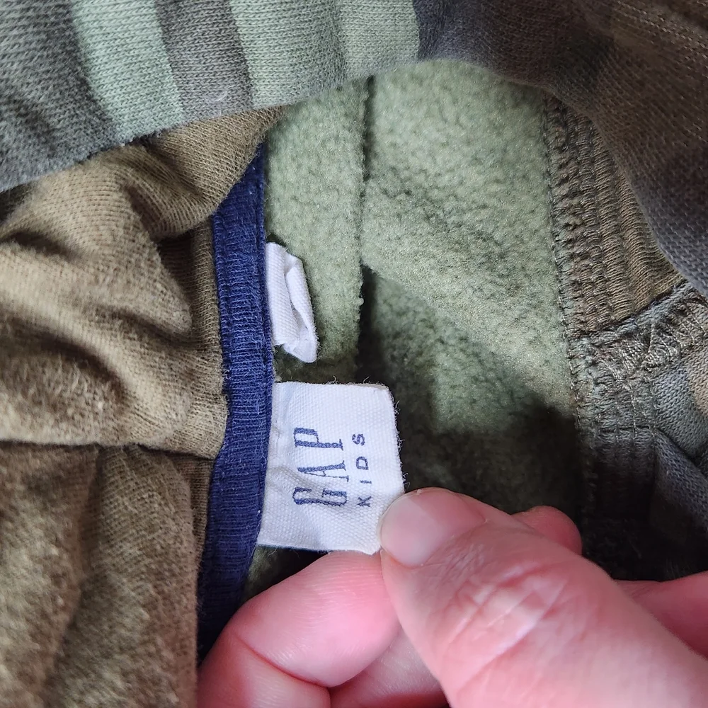 Gap Green Camo Arch Logo Hoodie